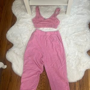 Zara pink set. Size small